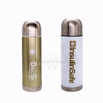 2-8° C SS304 PCM Travel Cooler Flask 36 godzin do biomedycyny i przenoszenia insuliny